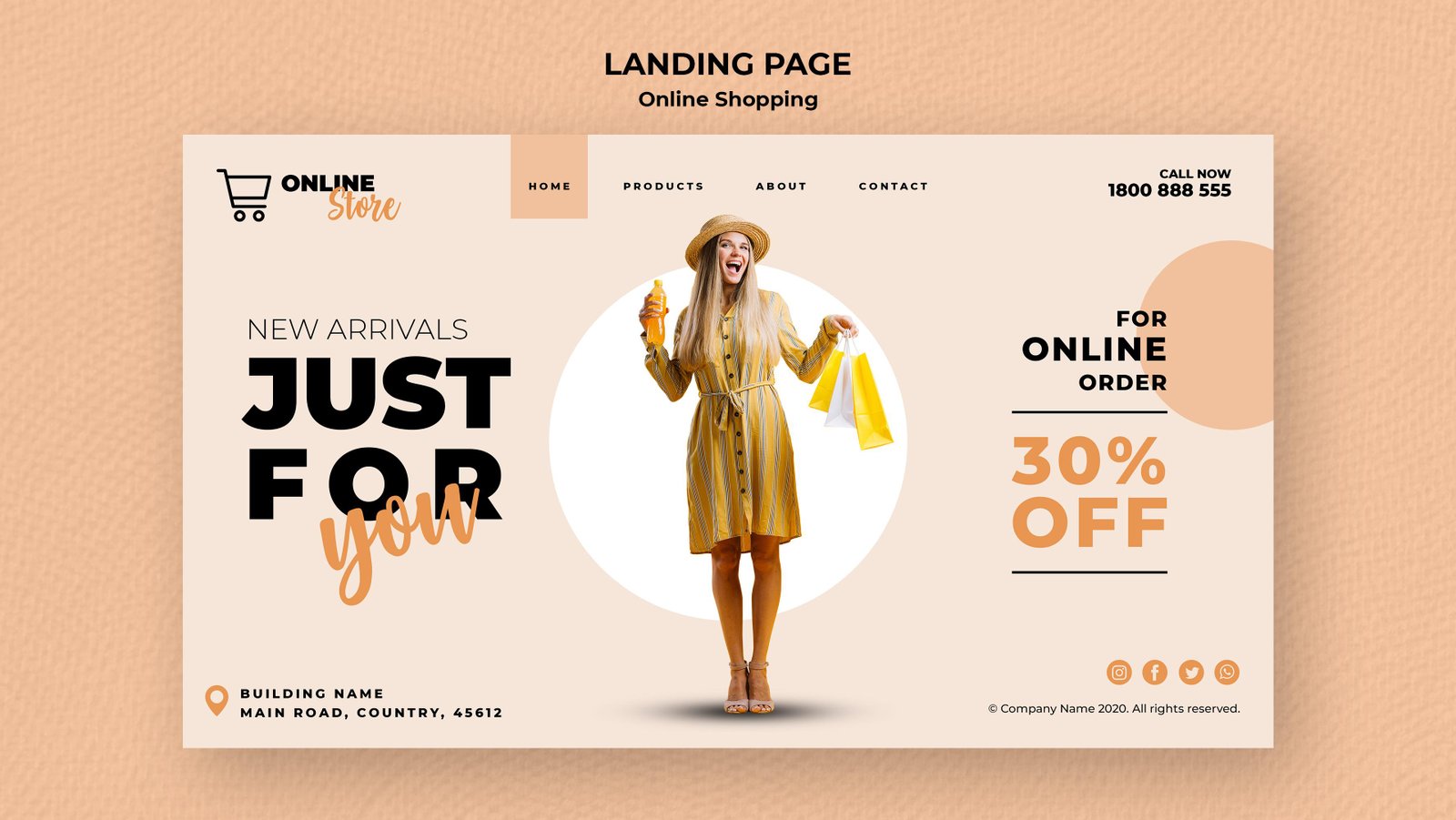 Aperçu de template boutique ecommerce